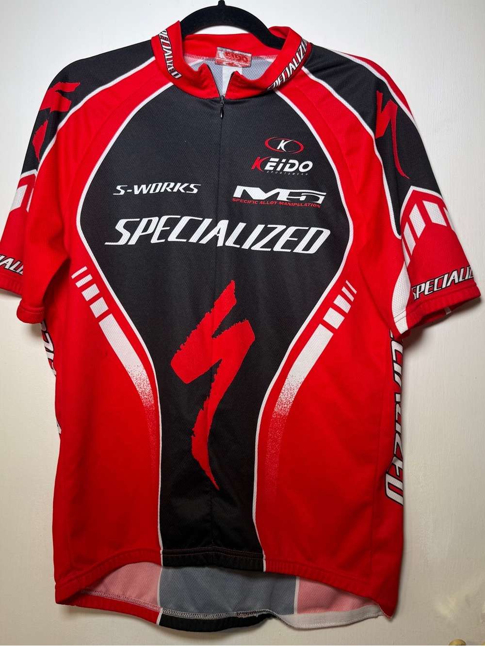 Keido Specialized S-Works Men’s Cycling Jersey - Red & Black XL